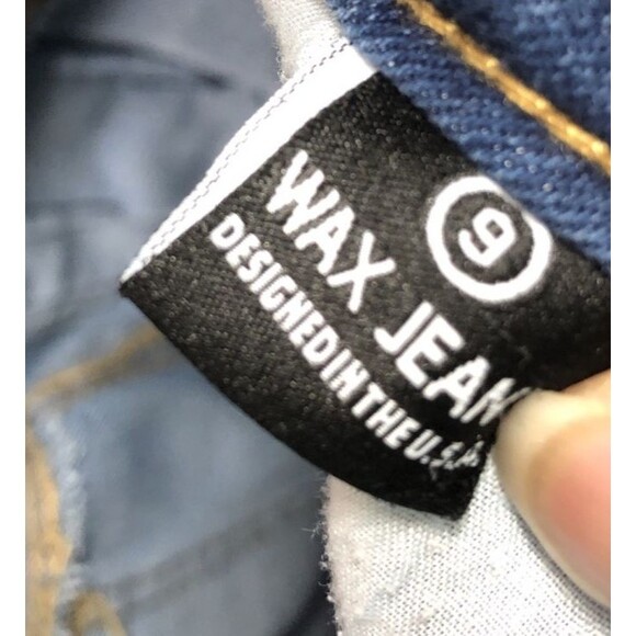 Wax Jeans Butt I love You Juniors Size 9 Distressed Double Button Fly - Picture 12 of 15